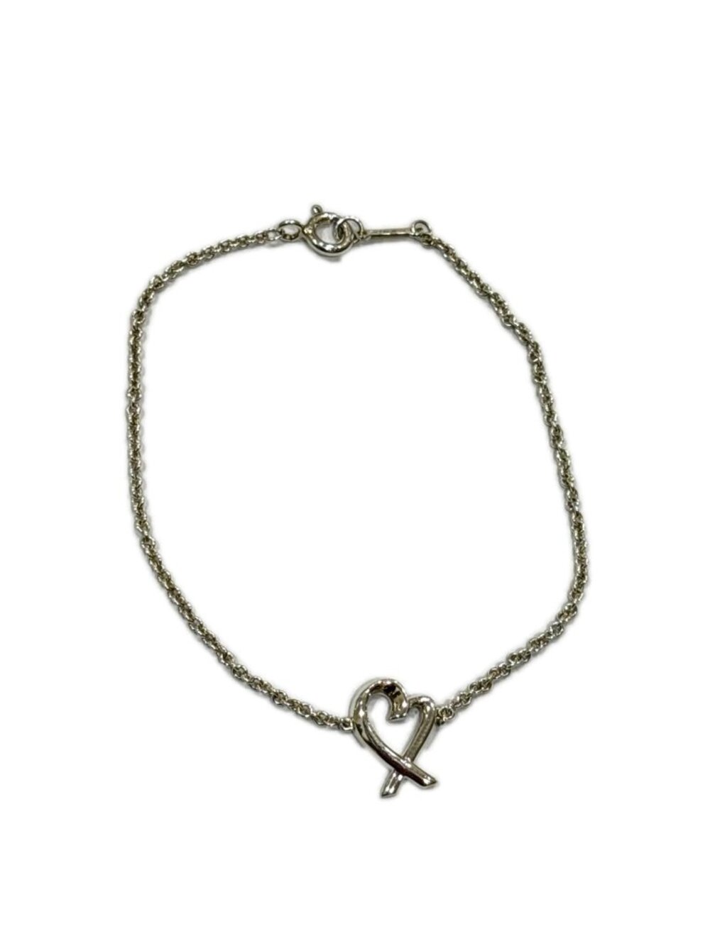 Tiffany & Co Loving Heart Bracelet 925 Sterling Silver